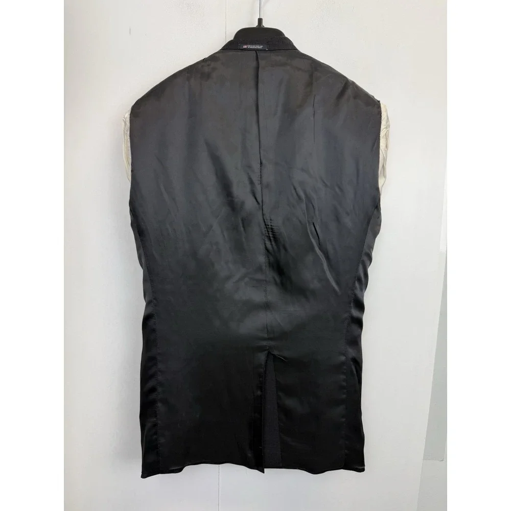 Hart Schaffner‎ Marx Sport Coat Blazer Mens 41R Dark Gray Wool Suit Jacket USA